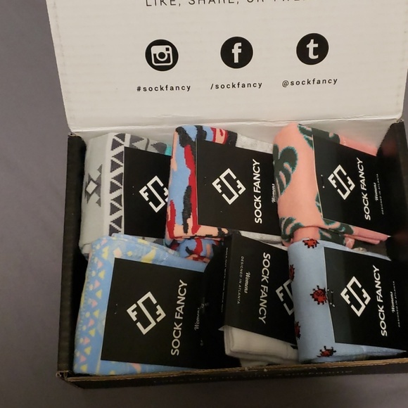 6 pair of sock fancy nwt women high quality socks - Picture 3 of 3